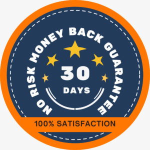 30 Days No Risk 100% Satisfaction Money Back Guarantee